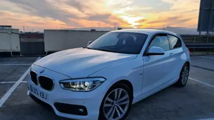 Używany BMW 118 Sport Line 136 KM (100 kW) 2017 Biały Hatchback