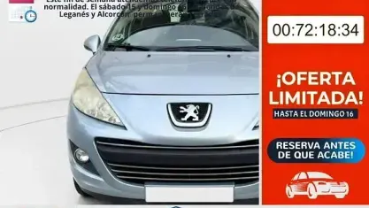 Usado Peugeot 207 92 CV (67 kW) 2010 Azul Utilitario