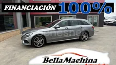 Gris / plata Usado 2016 Mercedes C220 AMG line Familiar | 17.450 € (Precio justo)