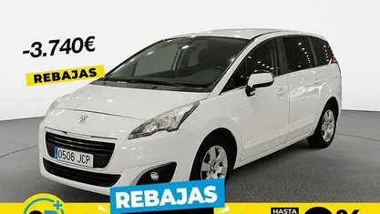 Blanco Usado 2015 Peugeot 5008 Active Monovolumen | 9990 € (Precio justo)