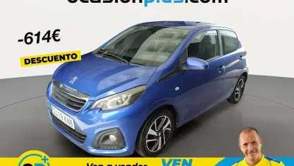Usado Peugeot 108 Active 72 CV (52 kW) 2018 Azul Utilitario