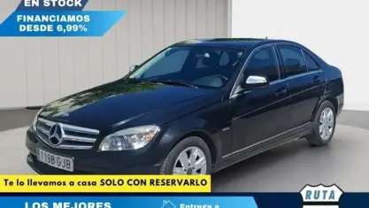 Usado Mercedes C220 Avantgarde 170 CV (125 kW) 2008 Negro Familiar