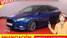 Azul Usado 2017 Ford Focus ST-Line Berlina | 13.700 € (Precio justo)