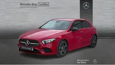 Rojo Usado 2019 Mercedes A200 AMG line Berlina | 23.990 € (Buen precio)