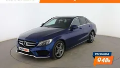 Azul Usado 2017 Mercedes C220 AMG line Berlina | 22.799 € (Buen precio)