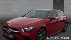 Rojo Usado 2020 Mercedes A200 AMG line Berlina | 26.490 € (Buen precio)