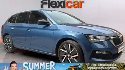 Usado Skoda Scala Sport 110 CV (80 kW) 2022 Azul Utilitario