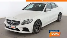 Blanco Usado 2018 Mercedes C220 AMG line Berlina | 26.999 € (Precio justo)