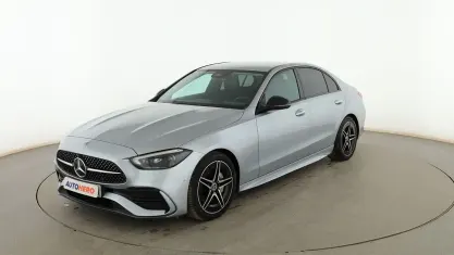 Usado Mercedes C220 AMG line 200 CV (147 kW) 2021 Gris Berlina