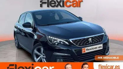 Usado Peugeot 308 GT-line 131 CV (96 kW) 2019 Negro Berlina