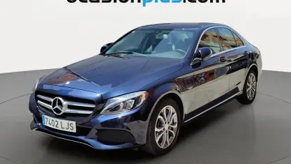 Usado Mercedes C350e 279 CV (205 kW) 2016 Azul Berlina