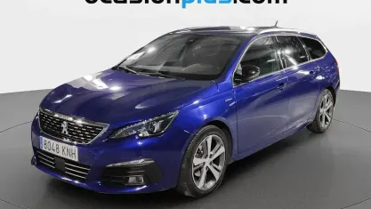 Usado Peugeot 308 SW GT-line 131 CV (96 kW) 2018 Azul Familiar