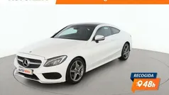Blanco Usado 2018 Mercedes C220 AMG line Coupe | 27.099 € (Precio justo)