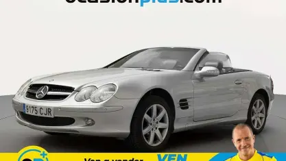 Usado Mercedes SL350 AMG 245 CV (180 kW) 2003 Gris Descapotable