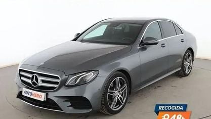Usado Mercedes E220 AMG line 195 CV (143 kW) 2017 Gris Berlina