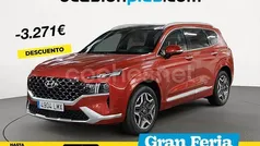 Rojo Usado 2021 Hyundai Santa Fe Style SUV | 34.900 € (Precio justo)