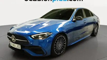 Usado Mercedes C200 AMG 204 CV (150 kW) 2022 Azul Coupe