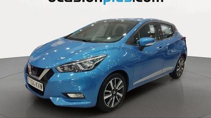 Używany Nissan Micra Acenta 90 KM (66 kW) 2019 Niebieski Hatchback