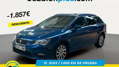 Usado Seat Leon Style 110 CV (80 kW) 2016 Azul Berlina