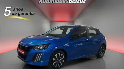 Usado Peugeot 208 Active 102 CV (75 kW) 2024 Azul Utilitario