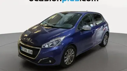 Usado Peugeot 208 Style 100 CV (73 kW) 2016 Azul Utilitario