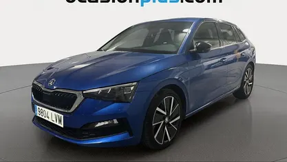 Usado Skoda Scala Sport 150 CV (110 kW) 2021 Azul Utilitario