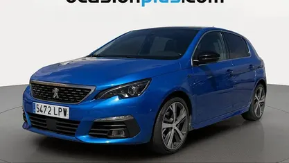 Usado Peugeot 308 GT 131 CV (96 kW) 2021 Azul Utilitario