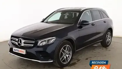 Usado Mercedes GLC220 AMG line 170 CV (125 kW) 2018 Azul SUV