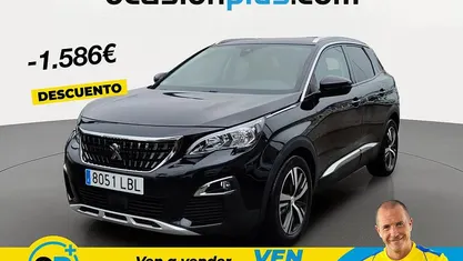 Usado Peugeot 3008 Allure 130 CV (95 kW) 2019 Negro Pickup/Camioneta