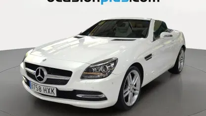 Usado Mercedes SLK200 184 CV (135 kW) 2014 Blanco Descapotable