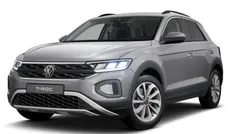 Gris Nuevo 2024 VW T-Roc Life SUV | 34.583 € (Precio justo)