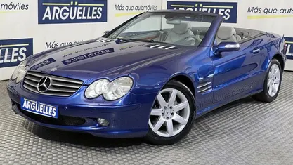 Azul Usado 2004 Mercedes SL350 Descapotable | 18.950 € (Precio justo)