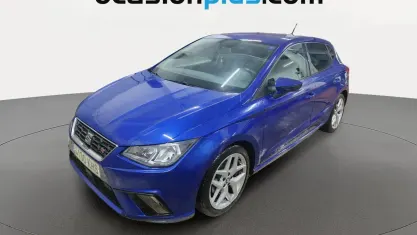 Usado Seat Ibiza FR 116 CV (85 kW) 2018 Azul Utilitario