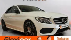 Blanco Usado 2017 Mercedes C220 AMG line Berlina | 24.990 € (Precio justo)