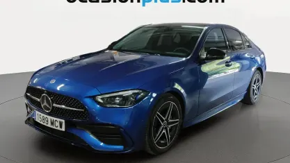 Usado Mercedes C200 AMG 163 CV (119 kW) 2022 Azul Berlina