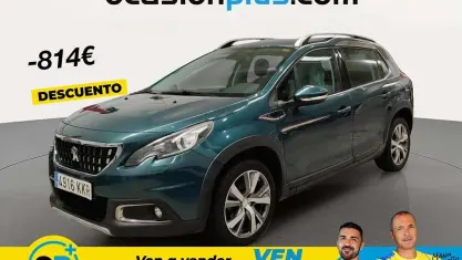 Usado Peugeot 2008 Allure 100 CV (73 kW) 2018 Verde SUV