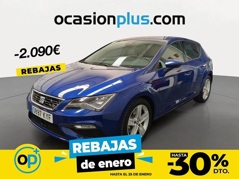 Azul Usado 2019 Seat Leon FR Berlina | 18.490 € (Precio justo) - Imagen 1/4