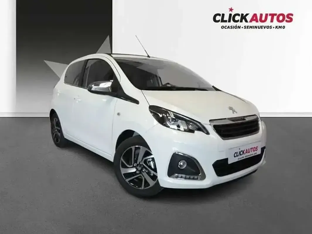 Usado Peugeot 108 Allure 72 CV (52 kW) 2021 Blanco Utilitario