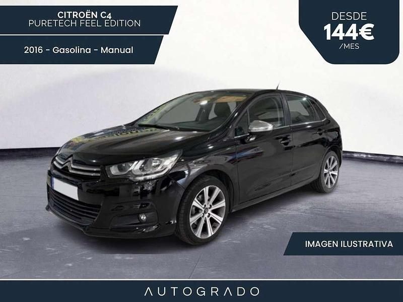 Usado Citroën C4 Feel 110 CV (80 kW) 2016 Negro Utilitario