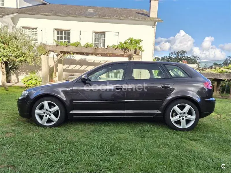 Usado Audi A3 Sportback Ambition 140 CV (102 kW) 2006 Gris / plata Utilitario