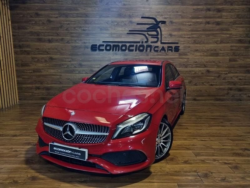 Usado Mercedes A200 AMG line 136 CV (100 kW) 2016 Rojo Berlina