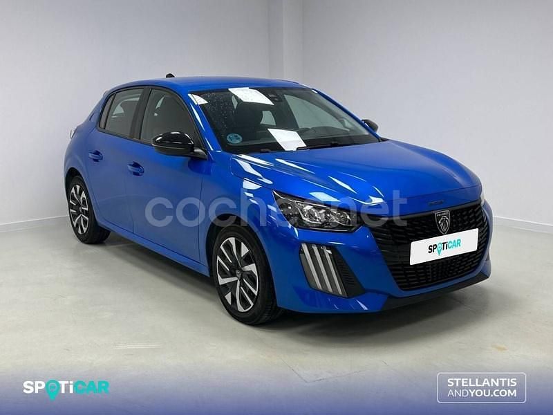 Usado Peugeot 208 Active 100 CV (73 kW) 2024 Azul Utilitario