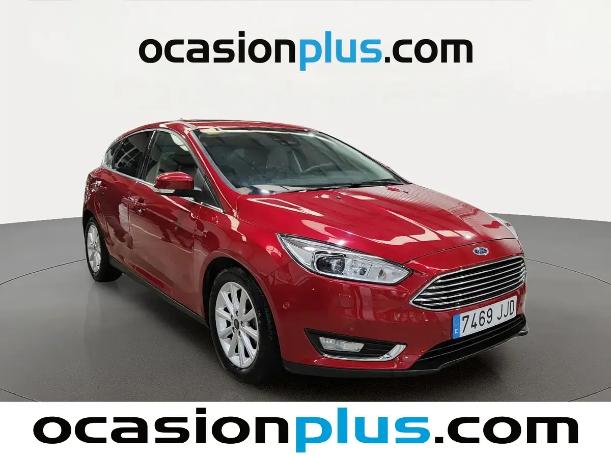 Brugt Ford Focus Titanium 125 HK (91 kW) 2015 Rød Hatchback