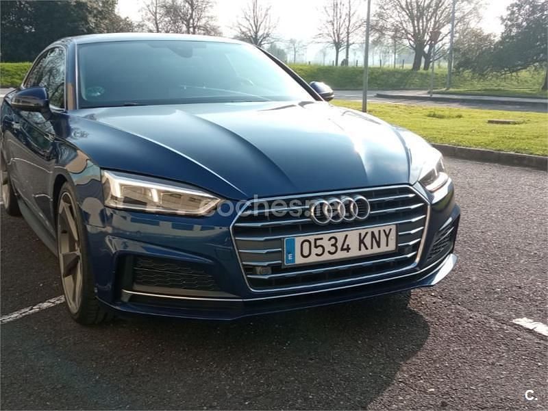 Usado Audi A5 S-Line 190 CV (139 kW) 2018 Azul Coupe