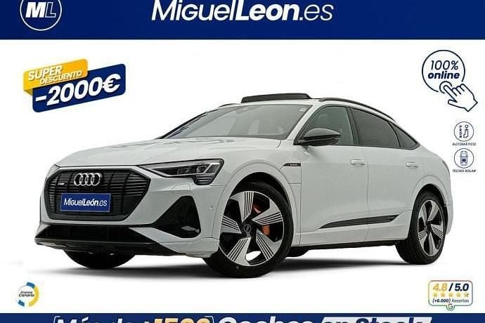 Usado Audi e-tron S-Line 300 kW (408 CV) 2021 Blanco SUV