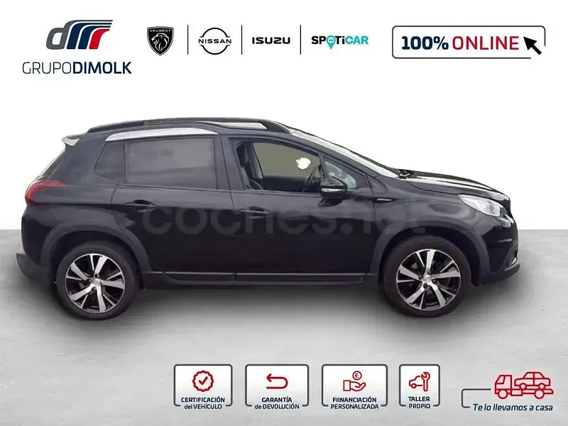 Usado Peugeot 2008 GT-line 110 CV (80 kW) 2018 Negro SUV