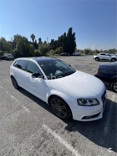 Usado Audi A3 S-Line 170 CV (125 kW) 2009 Blanco Utilitario