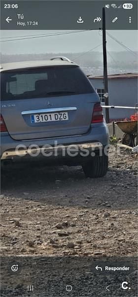 Usado Mercedes ML320 224 CV (164 kW) 2007 Gris / plata SUV