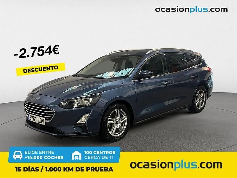 Azul Usado 2020 Ford Focus Titanium Familiar | 14.350 € (Precio justo) - Imagen 1/4