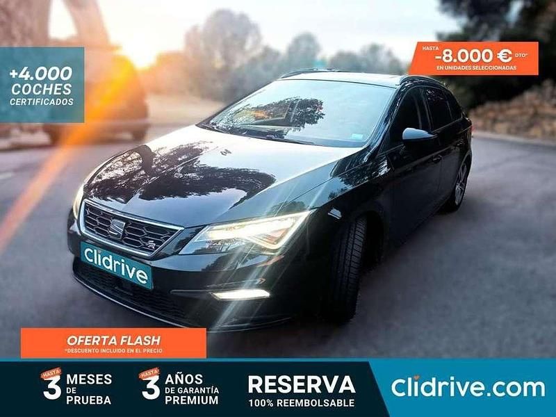 Usado Seat Leon ST FR 131 CV (96 kW) 2018 Negro Familiar